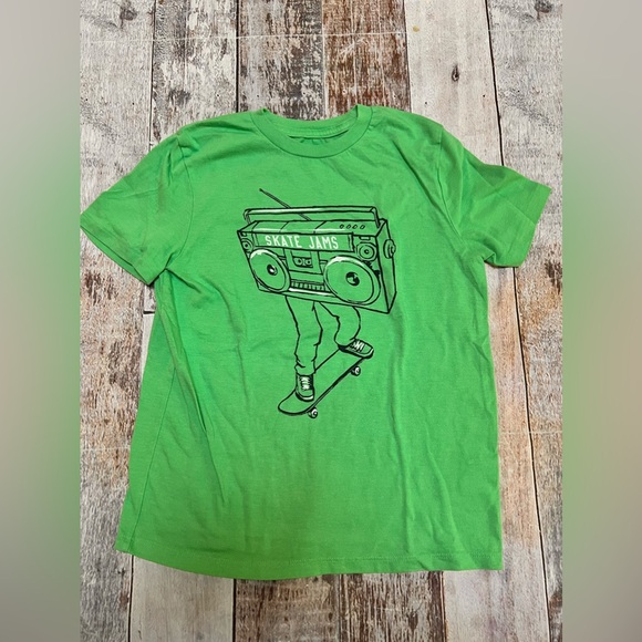 Gap Kids green t-shirt with‎ skate jams radio graphic size M - Picture 1 of 4